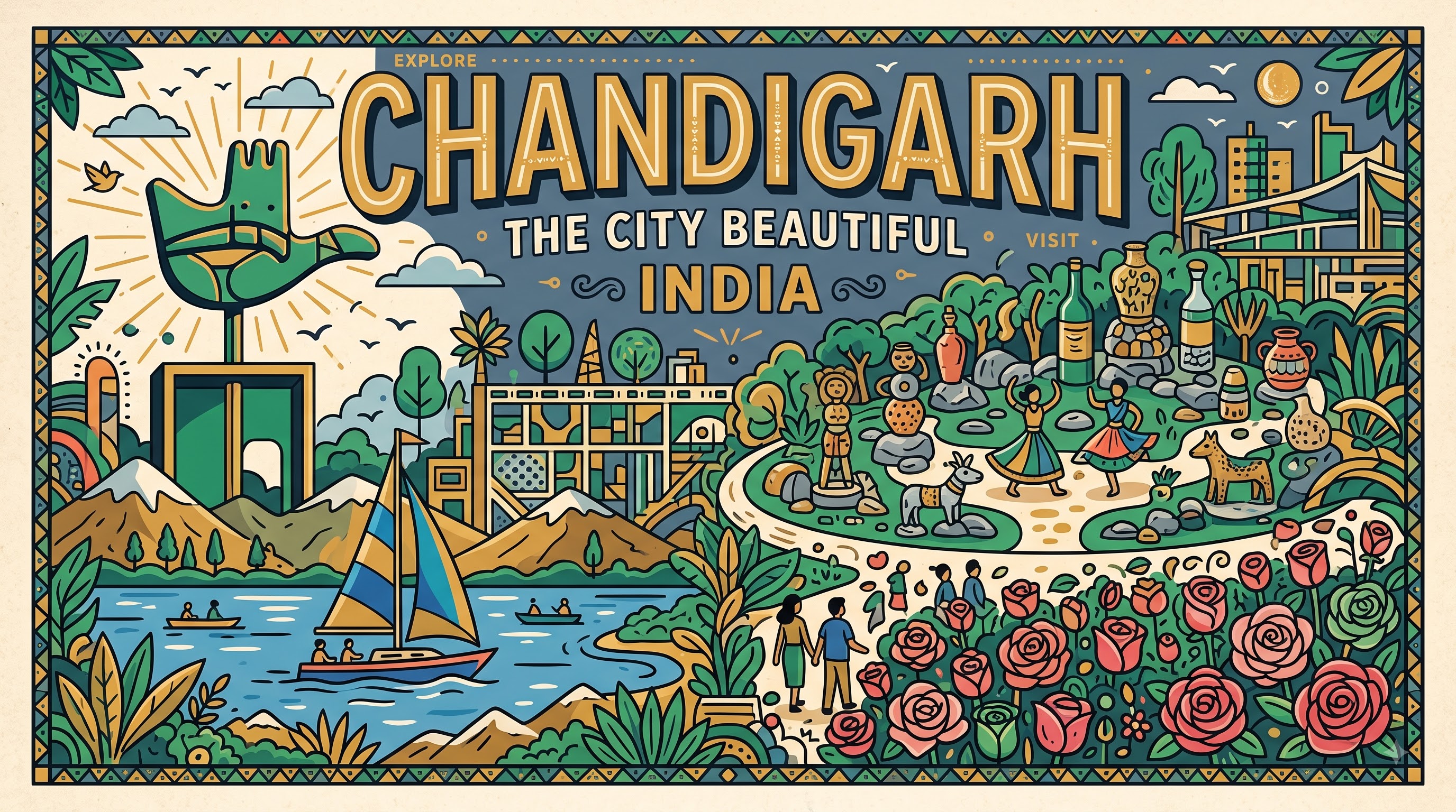 Chandigarh graphic poster
