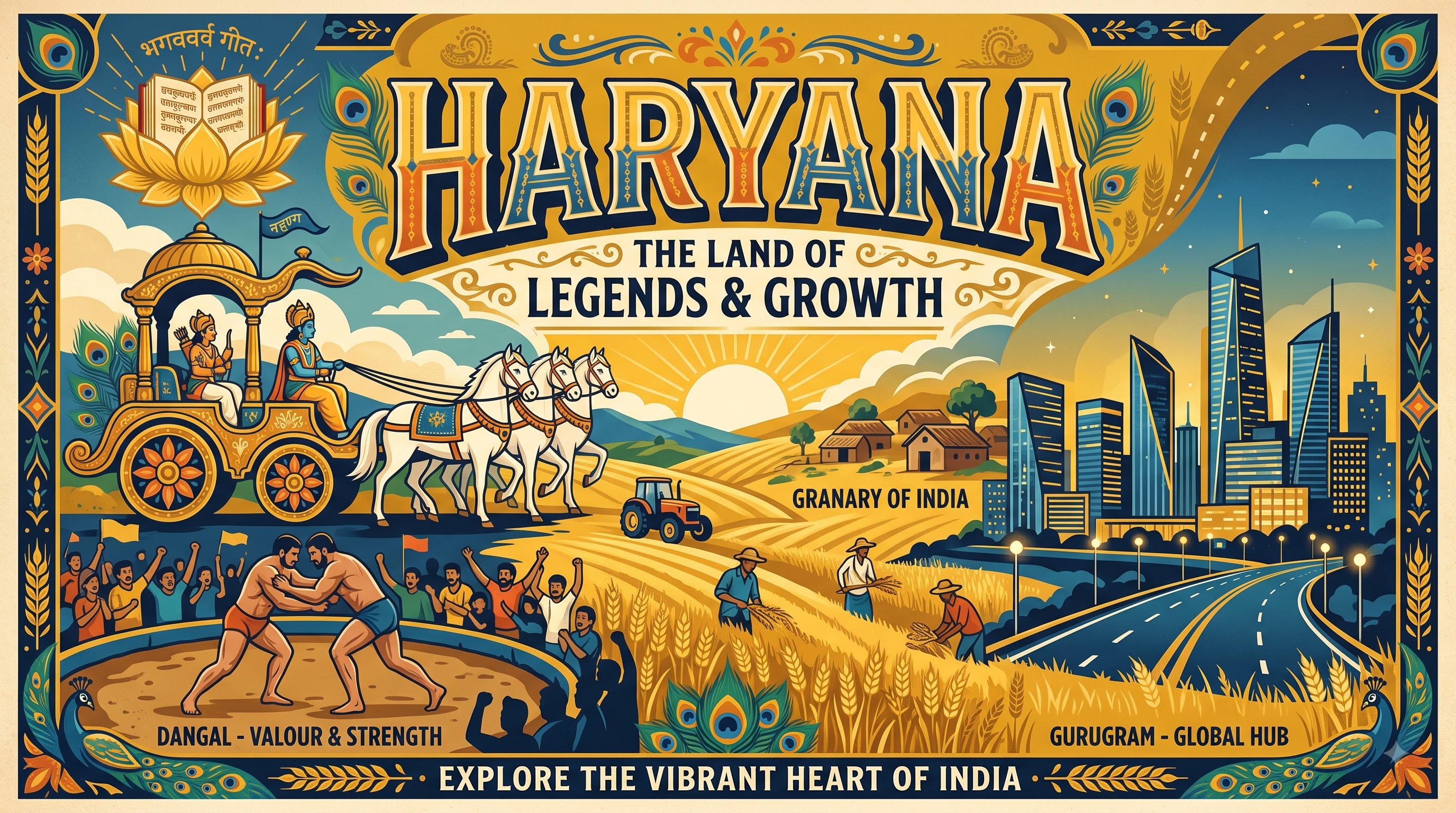 Haryana graphic poster