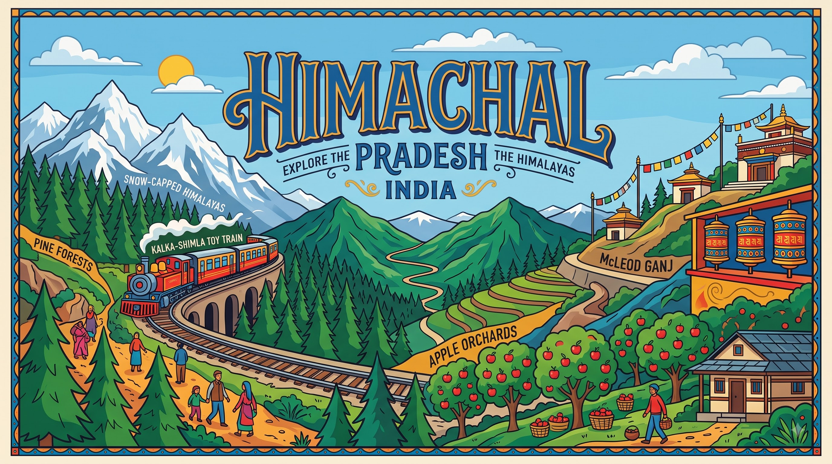 Himachal Pradesh graphic poster