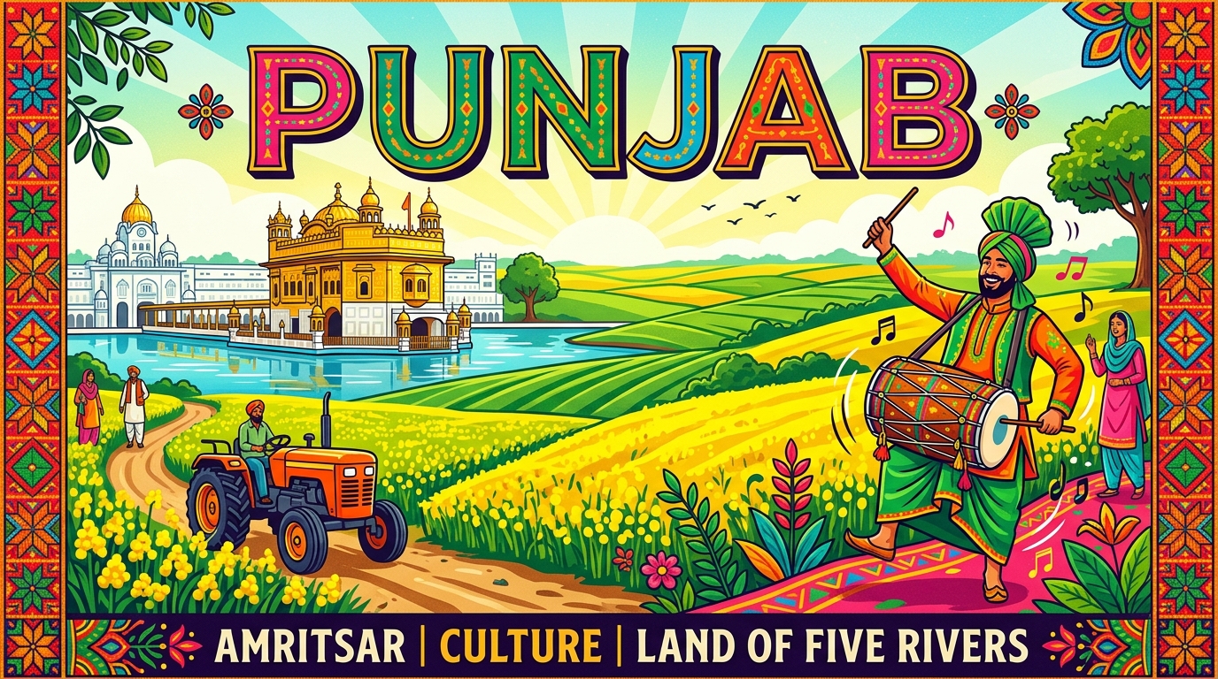 Punjab graphic poster